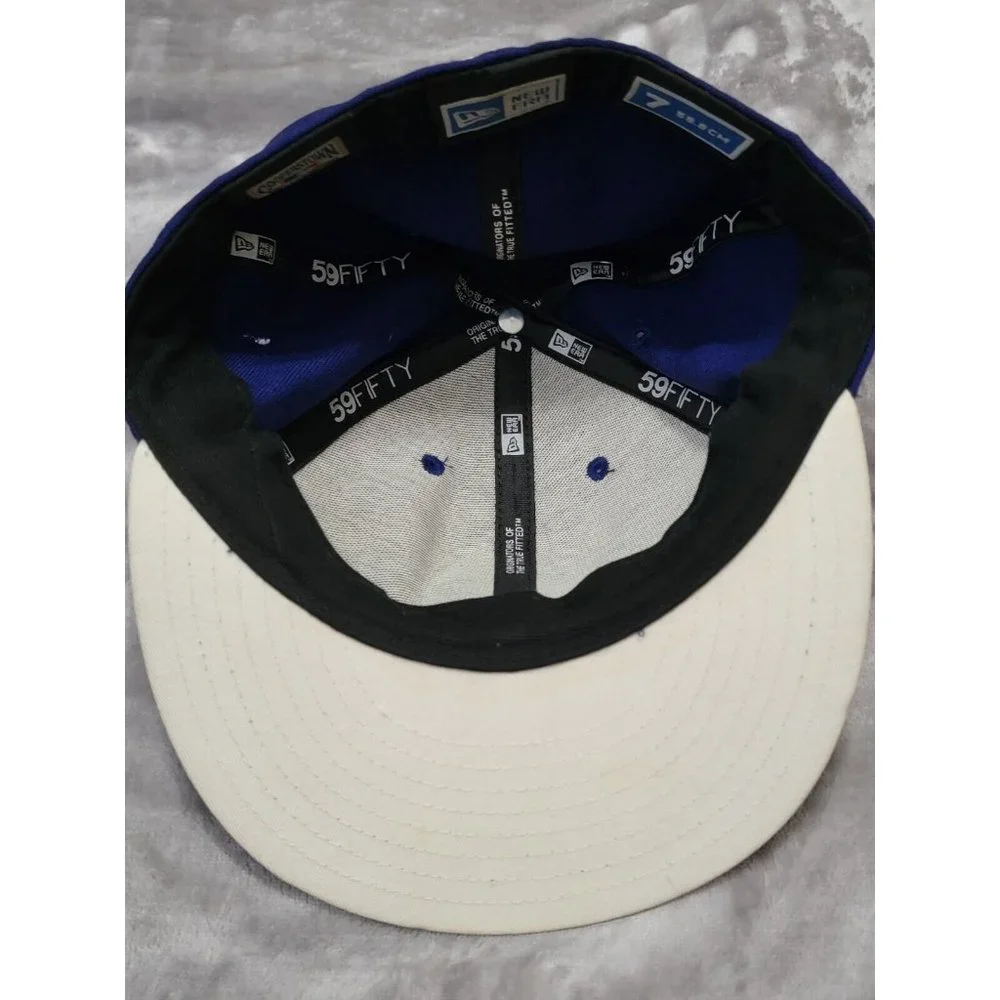 Chicago‎ Cubs New Era Cooperstown Blue white fitted hat 7